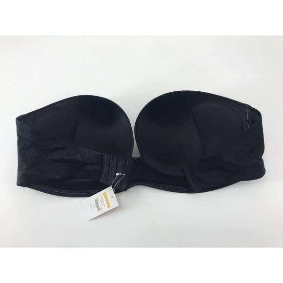 Delimira Strapless Underwire Bra Black 42E NEW - Picture 4 of 6
